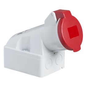 Розетка настінна 3P+N+E 32A 400V IP44 гвинтові PratiKa Schneider Electric