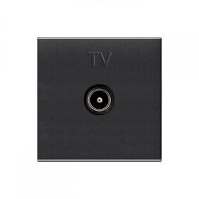 N2250.7 AN Розетка TV простая 2-мод. антрацит Zenit