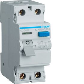 УЗО 2x40A 30 mA AC 2м Hager (Франция)