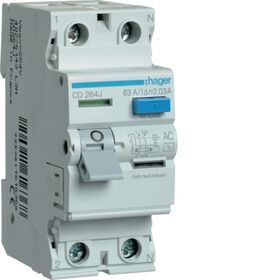 УЗО 2x63A 30 mA AC 2м Hager (Франция)