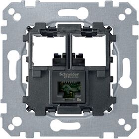 Механизм одинарной компьютерной розетки RJ45, cat5, UTP Merten