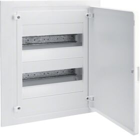Щит встроенный 24 мод. 2x12 ряда непрозорими дверима клеммами IP40 Golf Hager