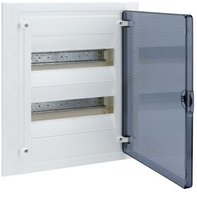 Щит встроенный 24 мод. 2x12 ряда прозрачная дверца клеммами IP40 Golf Hager