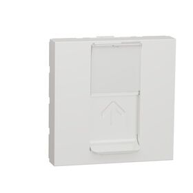 Розетка комп'ютерна RJ45 один кат 5 STP 2м білий Unica New
