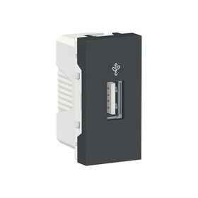 USB-конектор 1 модуль антрацит Unica New