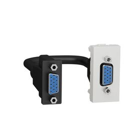 Розетка HD15 female (VGA) 1 модуль белый Unica New
