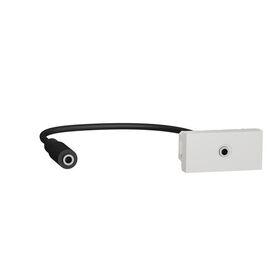 Розетка Minijack 1 модуль білий Unica New