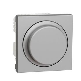 Диммер универсальный поворотно-нажимной для LED ламп алюминий Unica New