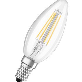 LED Superstar Classic B 40 Filament DIM 4.8W 827 230V Clear E14 світлодіодна лампа LEDVANCE