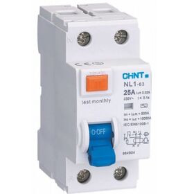 Диф. реле УЗО NL1-63 2P 6KA 63A 0.03A CHINT Electrics