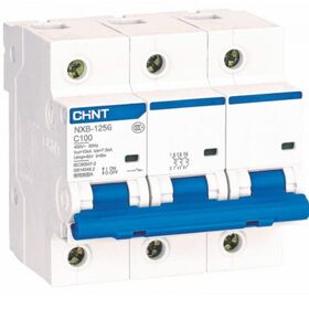 Автоматический выключатель NXB-125 3P "C"  80A 10kA CHINT Electrics