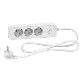Удлинитель Unica extend вывод Schuko 3 группы 1,5 м Белый Schneider