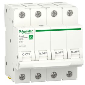 Автоматичний вимикач RESI9 6kA 4P 25A B Schneider Electric