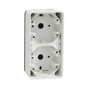 Двухместный бокс для поверхностного монтажа IP55, белый Mureva Styl Schneider Electric