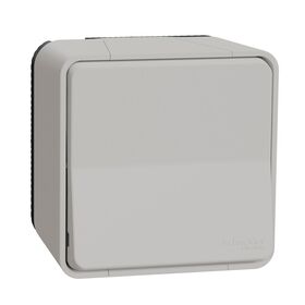 Кнопочный выключатель IP55, для поверхностного монтажа, белый, Mureva Styl Schneider Electric