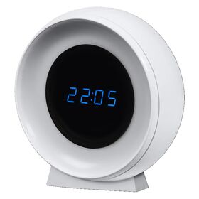 Нічник з годинником 0,3 Вт NIGHTLUX CLOCK WHITE 6X1 LEDV змінна ССТ вбудований акумулятор LEDVANCE