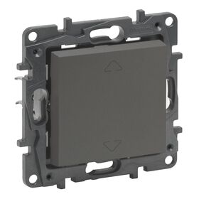 NILOE STEP Выключатель жалюзи кнопка 2-позиционный 6А, 250 В, Цвет Сталь