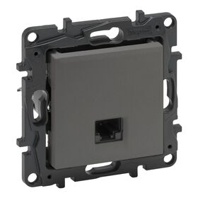 NILOE STEP Розетка информационная RJ45 CAT6 FTP, Цвет Сталь