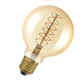 Вінтажна  лампа 48-7W/822 230V E27 Vintage 1906 Globe 95 Filament DIM Gold LEDVANCE