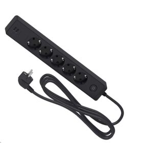 Удлинитель 5х2К+З +2*USB 3 метра черный Schneider Electric ST945U3B
