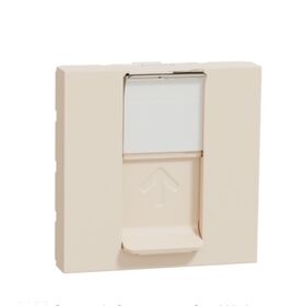 Розетка комп'ютерна RJ45 (кат. 6) неекран. Unica New (2 мод. бежевий) Schneider Electric NU341544