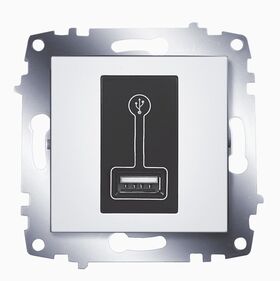 Розетка USB зарядка Cosmo ABB белый