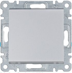 Вимикач 1-полюсний Lumina, срібний, 10АХ/230В Hager WL0012
