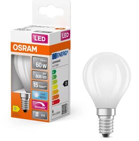 LED Лампа Шарик DIM 6,5W/840 230V E14 LED Superstar Classic P 60 Frosted LEDVANCE