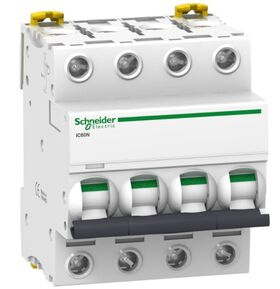 Автоматичний вимикач Schneider  4P 50A "C" 4 модуля серія iC60N 6КА
