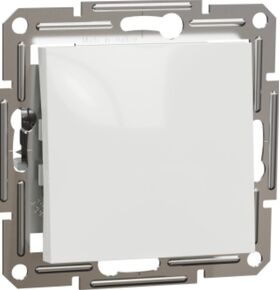 Переключатель 1 клавишный 10 A 250V AC 2300 Вт без рамки Белый Asfora Schneider Electric EPH0470121