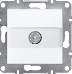 TV розетка кінцева без рамки Білий Asfora Schneider Electric EPH3270121