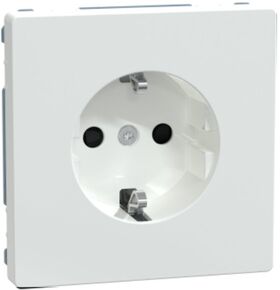 D-Life РОЗЕТКА із заземленням SCHUKO та шторками 16А 250 V AC БІЛИЙ ЛОТОС Schneider Electric Merten MTN2300-6035