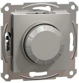 Поворотный LED димер, 230 В, 370 Вт без рамки Бронза Asfora Schneider Electric EPH6800169