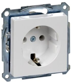 SYSTEM M РОЗЕТКА із заземленням SCHUKO 16А 250 V AC Активно-білий (Антибактеріальний) Schneider Electric Merten MTN2301-0325