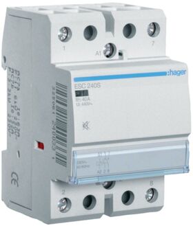 Контактор безшумний 40A 2 полюси 2НО [Uc] 230В 3-модульний Hager