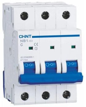 Авто. выключатель 3P C50 6kA DB NB1-63 CHINT