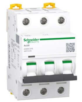 Автоматичний вимикач 3-полюсний 3P 16A "D" iC60N Schneider Electric
