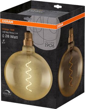Светодиодная лампа 1906 LED GLОB DIM 5W/820 230V FIL золото E27 OSRAM