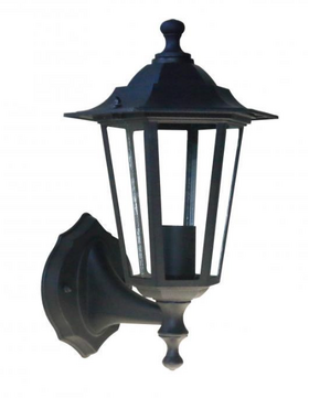 ECO Lantern Classic ALU UP E27 60 Вт IP44 Уличное бра на фасад коттеджа Алюминий легированный чорний LEDVANCE фото 1