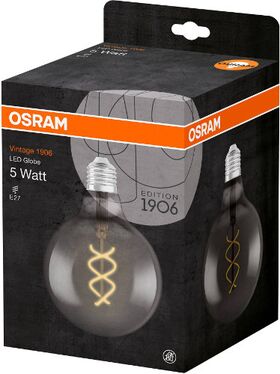 Светодиодная лампа 1906 LED GLOBE 5W/818 230V FIL SM E27 OSRAM : інтернет-магазин Elmar Україна