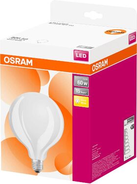 Светодиодная лампа LEDSG125 60 7W/827 230V GL FR E27 OSRAM