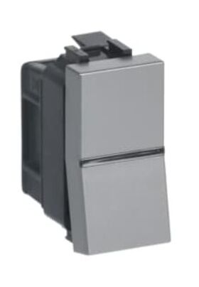 Кнопка N2104.7 PL 1 модуль Одинарная кнопка 1P 1NO 0NC 1CO Серебро - Zenit АВВ 2CLA210470N1301