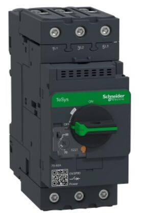 Автоматический выключатель двигателя TeSys GV 3P 80A/690 V AC, для 3-ф.двигателей 45kW при 400V Schneider Electric