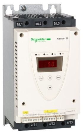 ПРИСТРІЙ ПЛАВНОГО ПУСКУ ATS22 47A 230-440 У байпас двигун зірка або трикутник Schneider Electric