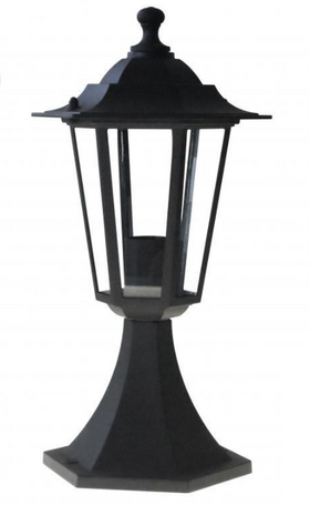 ECO Lantern Classic ALU 360 мм E27 60 Вт IP44 Парковый светильник "Столбик" Алюминий легированный чорний LEDVANCE фото 1