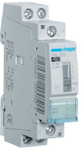 Модульное промежуточное реле 16A 250V 2НО 8/12В Hager