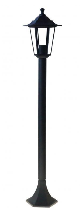 ECO Lantern Classic ALU 1000 мм E27 60 Вт IP44 Парковый светильник "Столбик" Алюминий легированный чорний LEDVANCE