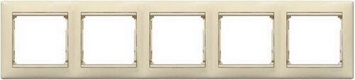 Рамка 5-местная Valena (слоновая кость)
