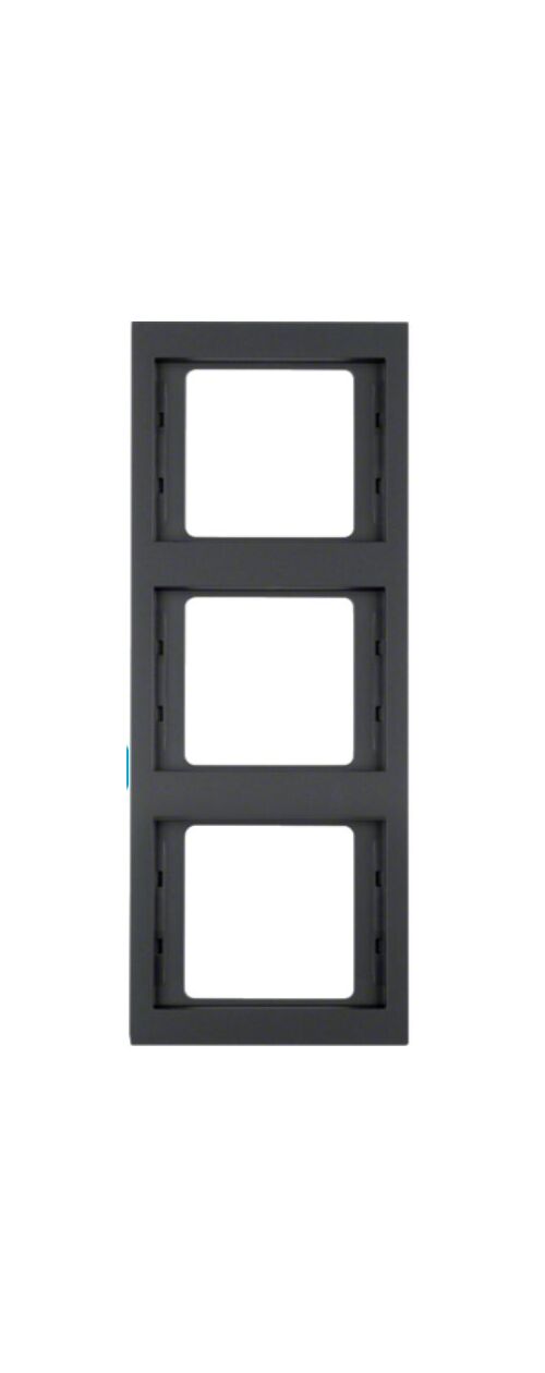 Рамка 3-місна вертикальна Berker K.1, антрацитовий матовий, лакована 13337006