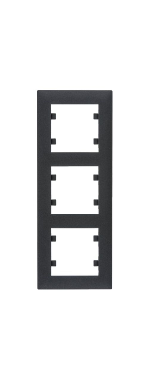 Рамка 3X вертикальная, Lumina-Intens, черная Hager WL5633